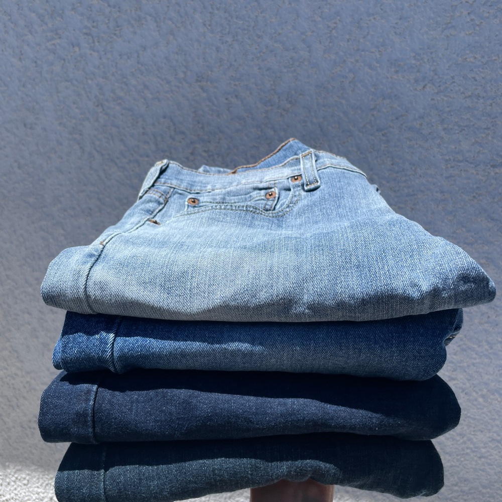 4 pairs of Levi's Men's 512 Blue Jeans W32 L32